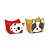 FORMINHA PARA DOCE DECORADA COMPOSÊ CACHORRINHOS II - Pacote com 24 unidades - Imagem 1