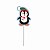PALITO DECORATIVO NATAL (PINGUIM) - Pacote com 10 unidades - Imagem 1