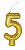 VELA CINTILANTE GLITTER DOURADA - 1 UNIDADE - Imagem 9
