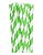 CANUDO DE PAPEL LISTRADO - BRANCO/VERDE CLARO - Pacote com 12 unidades - Imagem 1