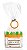 KIT FUNDO RETANGULAR - HORA DA CENOURA - 8,5 x 4,5 x 5 cm - UNIDADE - Imagem 2