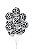BALÃO DECORADO VACA MALHADA - BRANCO COM PRETO - PIC PIC Nº 10 - Pacote com 25 unidades - Imagem 1