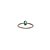 Anel Minimalista Fininho com Crisoprásio Oval - Imagem 3