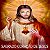 Toalha Sagrado Coração de Jesus Grande Amor de DeusS 70x70cm Vela  7 Dias Branca - Imagem 1