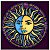 Toalha Esoterica Sol Lua Tarot Astrologia Vela 7dias Magenta Cx mdf - Imagem 4