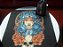 TOALHA ESOTERICA TAROT ROSTO MULHER XAMÃ ROSAS PENA CAVEIRA - Imagem 2