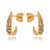 ARGOLA FOLHEADA A OURO 18K COM ZIRCÔNIAS E RÓDIO - Imagem 1