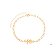 PULSEIRA FÉ COM ELOS FOLHEADA A OURO 18K - Imagem 1