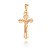PINGENTE FOLHEADO A OURO 18K CRUZ COM CRISTO - Imagem 1