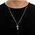 PINGENTE FOLHEADO A OURO 18K CRUZ COM CRISTO - Imagem 2