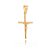 PINGENTE FOLHEADO A OURO 18K CRUZ COM CRISTO - Imagem 1