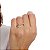 ANEL FOLHEADO A OURO 18K COM PEDRA VERDE - Imagem 2