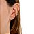 BRINCO PIERCING TRAMA LISO FOLHEADO OURO 18K - Imagem 2