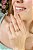 ANEL 3 LINHAS FLOR CRAVEJADA DETALHES EM BOLIHAS FOLHEADO OURO 18K - Imagem 2