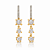 Brinco com zircônias folheado a ouro 18k - Imagem 1