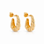 Argola concha folheada a ouro 18k - Imagem 1