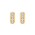 Brinco com zircônias folheado a ouro 18k - Imagem 1