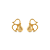 Brinco 3 gotas folheado a ouro 18k - Imagem 1