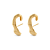 Brinco Ear Hook folheado a ouro 18k - Imagem 1