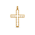 Pingente Cruz folheado a ouro 18k - Imagem 1