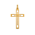Pingente cruz folheado a ouro 18k - Imagem 1