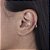 Piercing com zircônias folheado a ouro 18k - Imagem 2