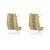 BRINCO CRAVEJADO COM ZIRCONIAS FOLHEADO A OURO 18K - Imagem 1