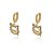 ARGOLA GATINHO CRAVEJADO COM ZIRCONIAS FOLHEADO A OURO 18K - Imagem 1