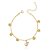 PULSEIRA GATINHO CRAVEJADO COM ZIRCONIAS FOLHEADO A OURO 18K - Imagem 1