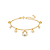 Pulseira cachorrinho folheada a ouro 18k 17cm - Imagem 1