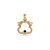 Pingente cachorrinho com zircônias folheado a ouro 18k - Imagem 1