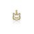 PINGENTE GATINHO CRAVEJADO COM ZIRCONIAS FOLHEADO A OURO 18K - Imagem 1