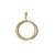 PINGENTE CIRCULO CRAVEJADO COM ZIRCONIAS FOLHEADO A OURO 18K - Imagem 1