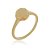 ANEL BOLINHAS FOLHEADO A OURO 18K - Imagem 1