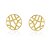 BRINCO REDONDO TRABALHADO FOLHEADO A OURO 18K - Imagem 1