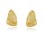 BRINCO FOLHA DE ENCAIXE DUPLO FOLHEADO A OURO 18K - Imagem 1