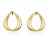 BRINCO GOTA 3 FIOS FOLHEADO A OURO 18K - Imagem 1