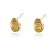 BRINCO GOTA TELADA SOFT FOLHEADO A OURO 18K - Imagem 1