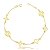 PULSEIRA TREVO VAZADA OURO 18K AU91/12/40 - Imagem 1