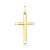 PINGENTE CRUZ LISO MISTO OURO 18K AU91/3/30 - Imagem 1