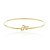 BRACELETE FINO COM NOME FÉ FOLHEADO A OURO 18K - Imagem 1