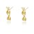 BRINCO TORCIDO LISO FOLHEADO A OURO 18K - Imagem 1