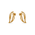 Brinco folha folheado a ouro 18k - Imagem 1