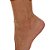 Tornozeleira com cristais coloridos folheada a ouro 18k 22cm - Imagem 2