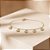 Tornozeleira Sol folheada a ouro 18k 24cm - Imagem 3