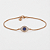 Pulseira olho grego folheada a ouro 18k 18cm - Imagem 1