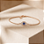 Pulseira olho grego folheada a ouro 18k 18cm - Imagem 3