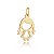 PINGENTE MENINA FOLHEADO A OURO 18k - Imagem 1