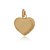 PINGENTE CORAÇÃO AMOR VERDADEIRO FOLHEADO A OURO 18K - Imagem 1