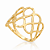 Anel infinito folheado a ouro 18k - Imagem 1